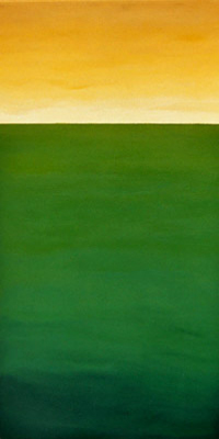 painting: field at dawn